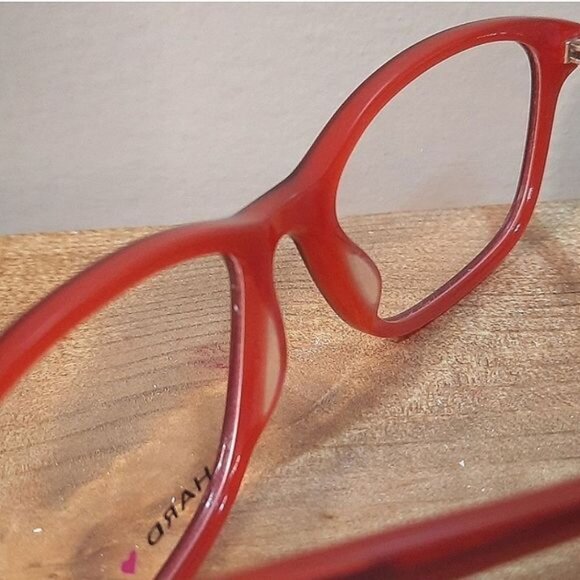 New RED Rx'able Eyeglass Frame, women full rim glasses, cat eye HC30 53-16-135 - Picture 4 of 5